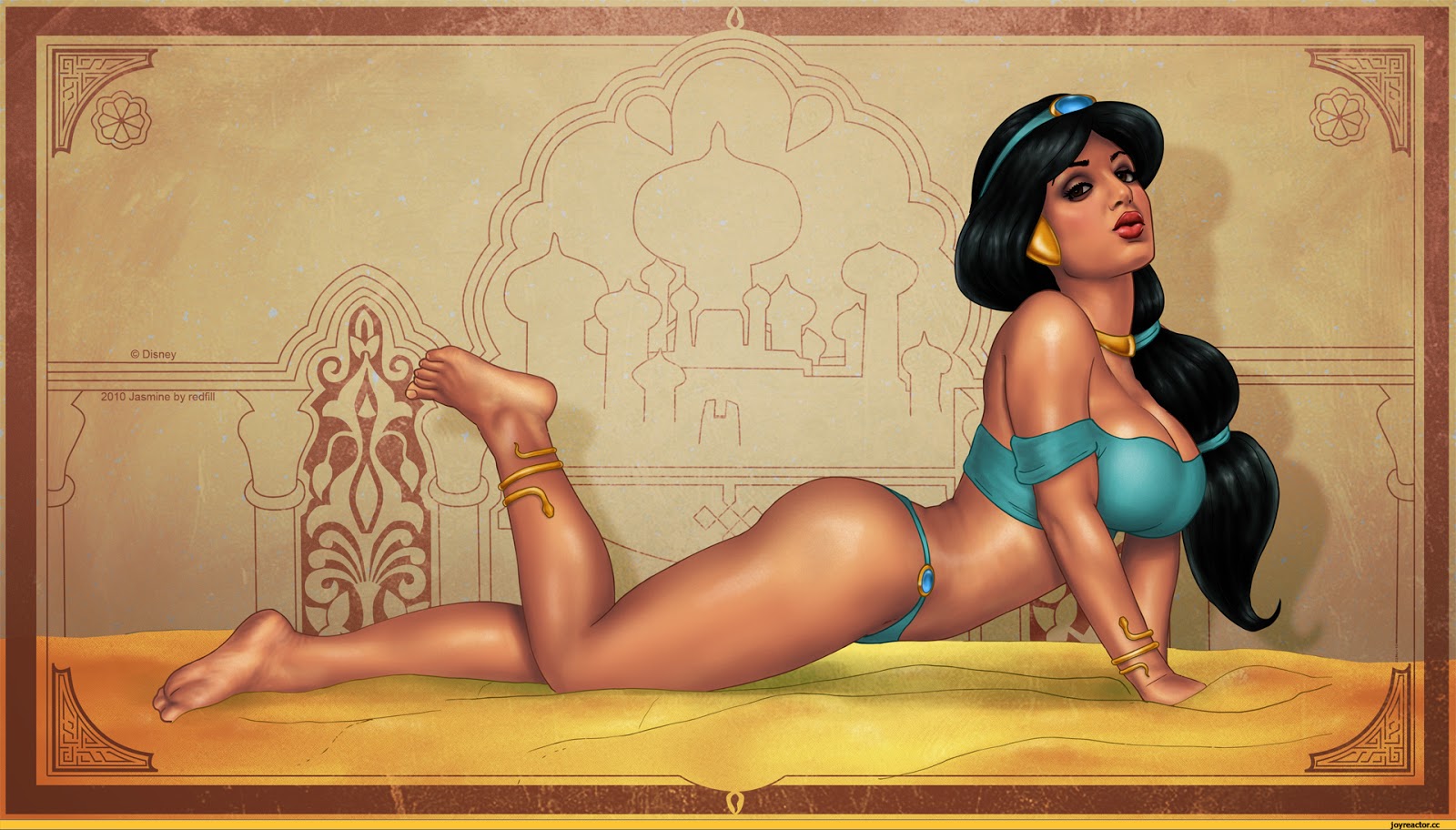 Sexy depictions of Jasmine from Disney’s 'Aladdin' .