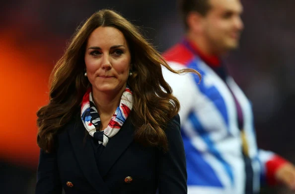 Kate Middleton watched the Athletics in the Olympic Stadium on day 4 of the London 2012 Paralympic Games at Eton