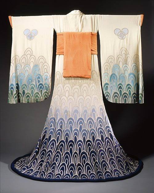 Fiori di crisantemo di broccato in oro blu Oro metallizzato vestaglia vintage Abbigliamento Abbigliamento genere neutro per adulti Pigiami e vestaglie Vestaglie taglia unica Kimono giapponese del 1960 
