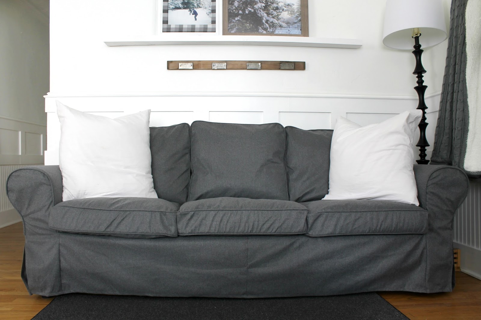New Slipcover For My Ikea Ektorp Sofa Review The Wicker House