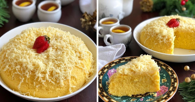 Bolu Jagung Kukus Tanpa Mixer. Cakep, Empuk dan Enak! 💛😍👍 Bolu Jagung Kukus Tanpa Mixer. Cakep, Empuk dan Enak! 💛😍👍