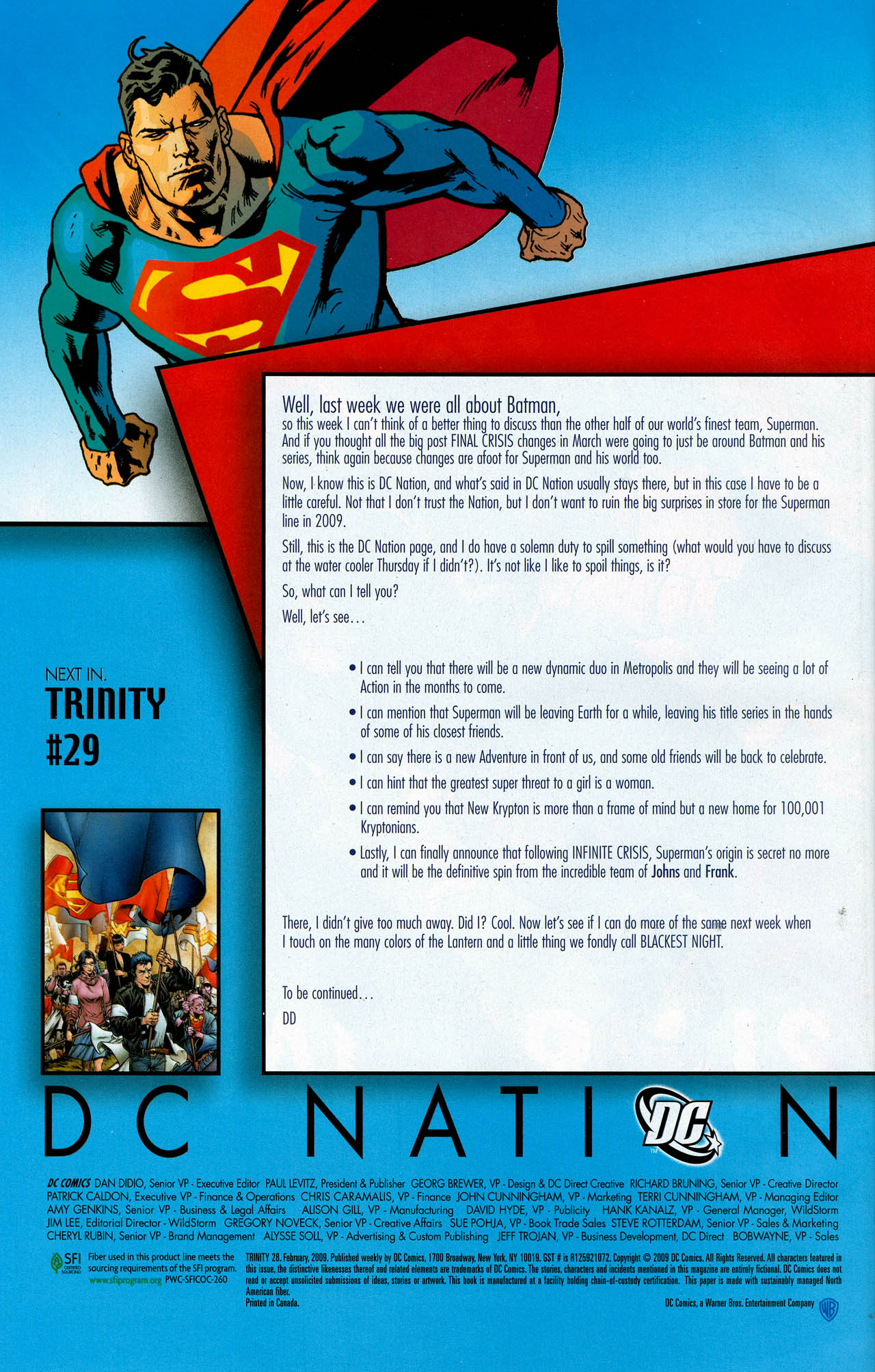 Read online Trinity (2008) comic -  Issue #28 - 36