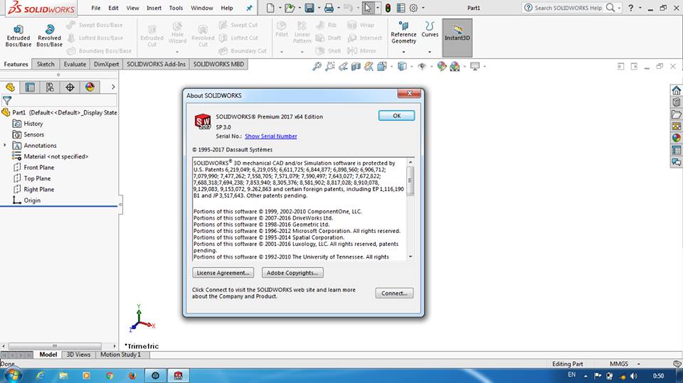 Solidwork 2017 Premium SP3 64bit +Crack