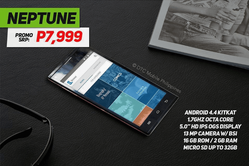 DTC NEPTUNE DOWN TO 7999 PESOS! OCTA CORE, 2 GB RAM AND COMES WITH A FREE TABLET!