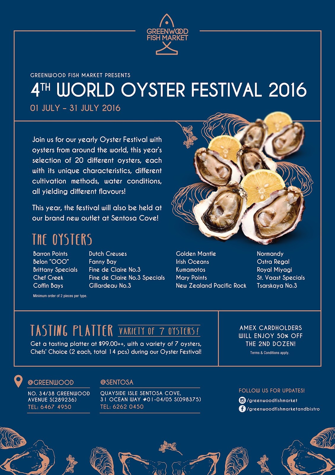 4th World Oyster Festival Greenwood Fish Market (Quayside Isle