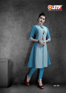 Stf Adaa cotton kurtis Summer wear boutique and Showroom Collection