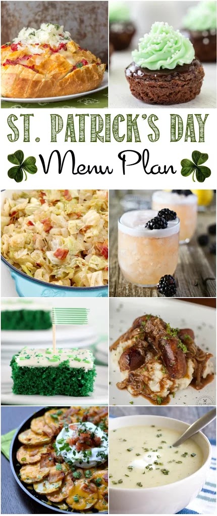 st. patrick’s day menu