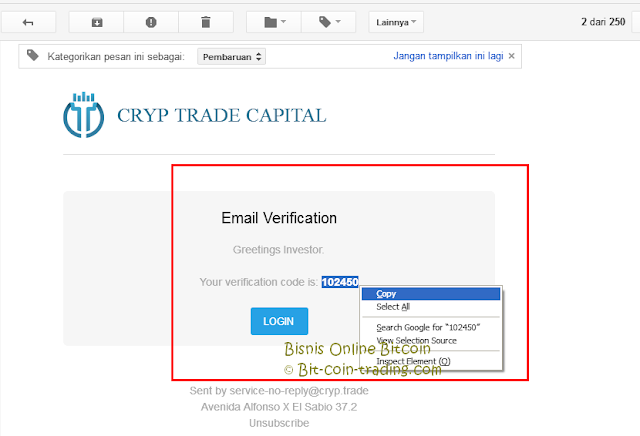 Panduan Cara daftar di Cryp Trade bagian 5 Panduan Cara daftar di Cryp Trade bagian 5