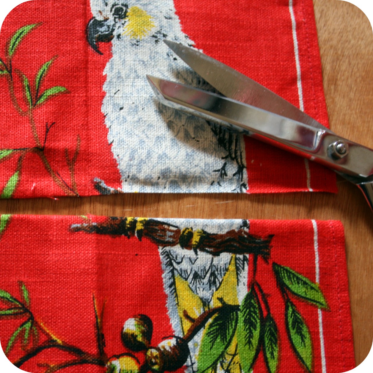 The Craft Revival tea towel cushion tutorial