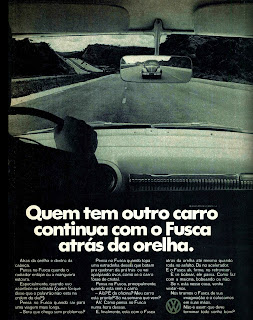 propaganda Volkswagen - 1970; os anos 70; brazilian cars in the 70s; Oswaldo Hernandez; década de 70;