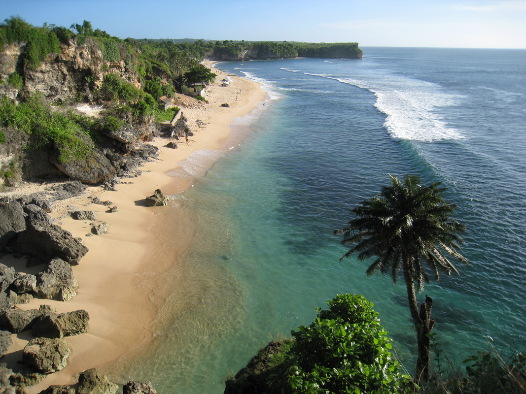 JIMBARAN BEACH BALI THE WHITE SAND TOURIST ATTRACTION