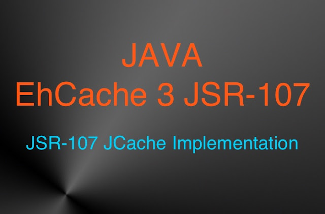 EhCache3 as JCache (JSR-107)