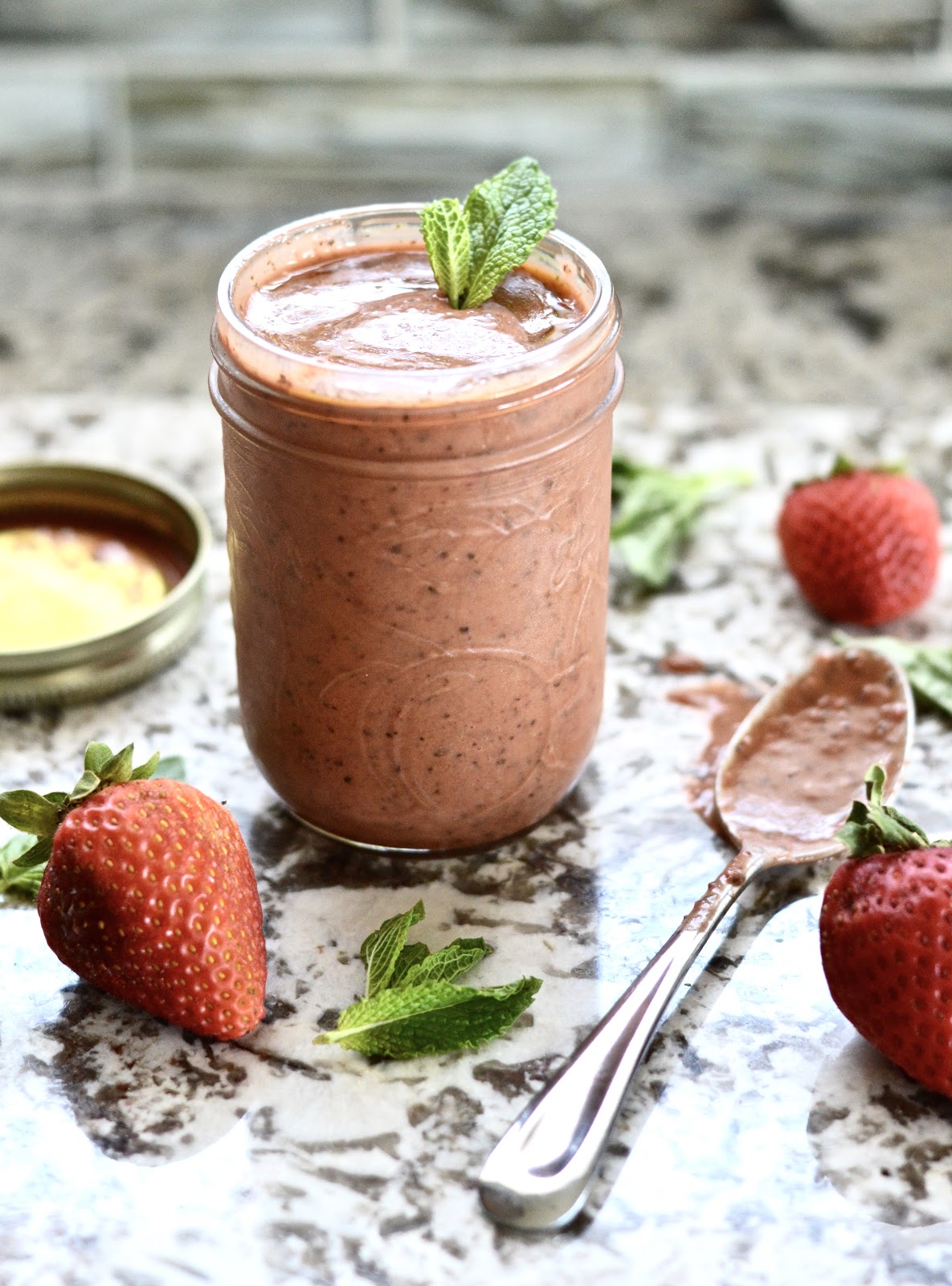 Pure and Simple Nourishment Strawberry, Mint and Basil Vinaigrette