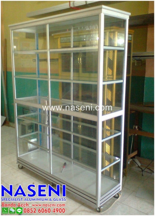  NASENI ALUMINIUM DAN KACA Etalase Toko