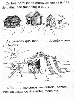 MORADIA TIPOS 1 - A História das Moradias - Atividades e Modelos de Casas