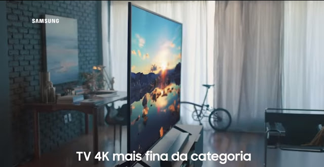 Samsung Smart TV UHD 4K RU7100 TV mais fina da categoria até o momento