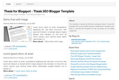 Thesis SEO Blogger Template