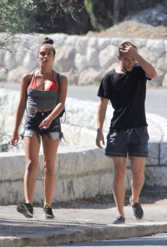 Lourdes Leon With Friends In France Lourdes Leon (Madonna Daughter) was seen taking a walk with friends in Villefranche-sur-Mer, France on Sunday (August 11). The 16-year-old wore jean shorts and a gray tank over a red bik!ni top. She recently blogged about dealing with summertime.