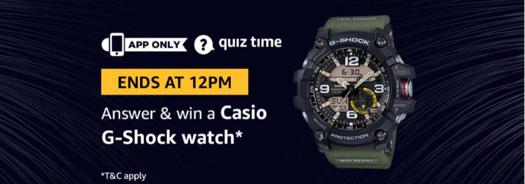 amazon casio g shock watch quiz