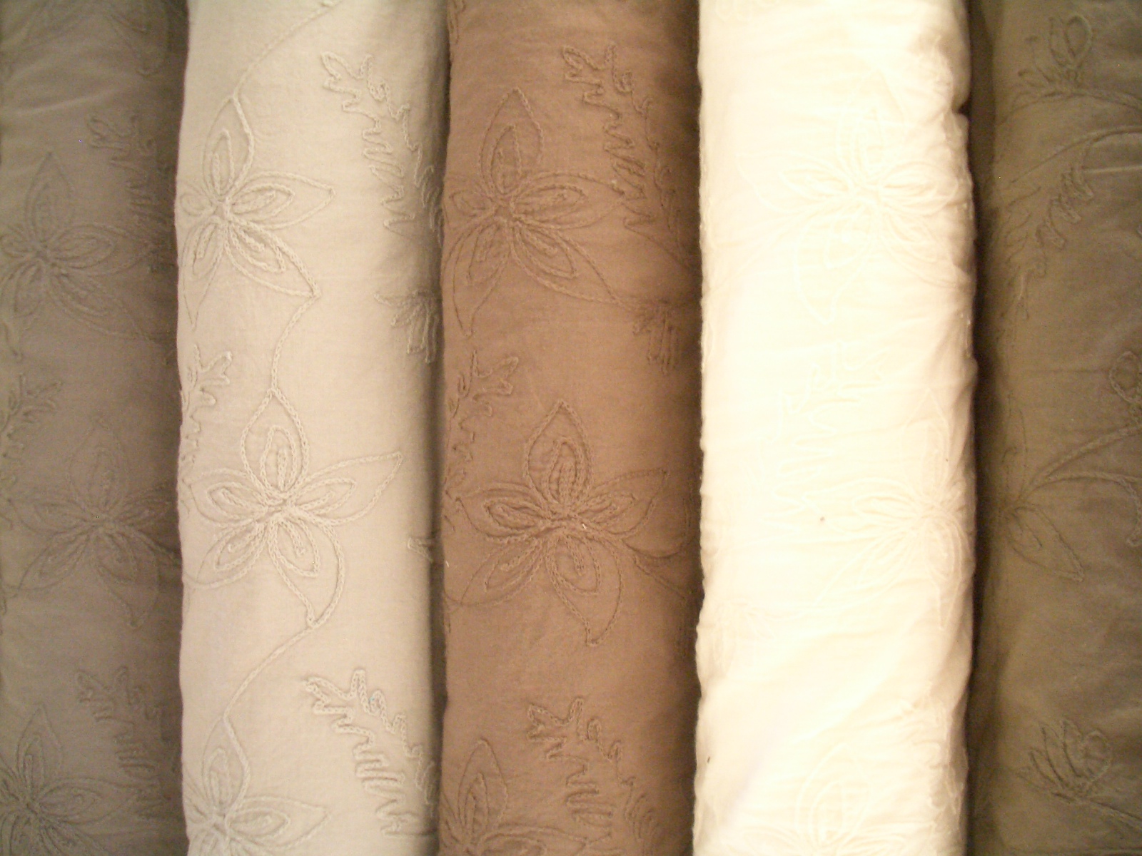 bestickte baumwolle meterware