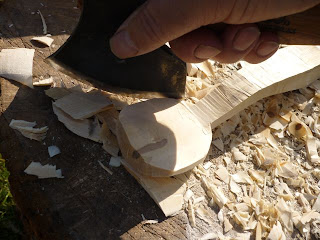 spoon carving axe spoon carving first steps