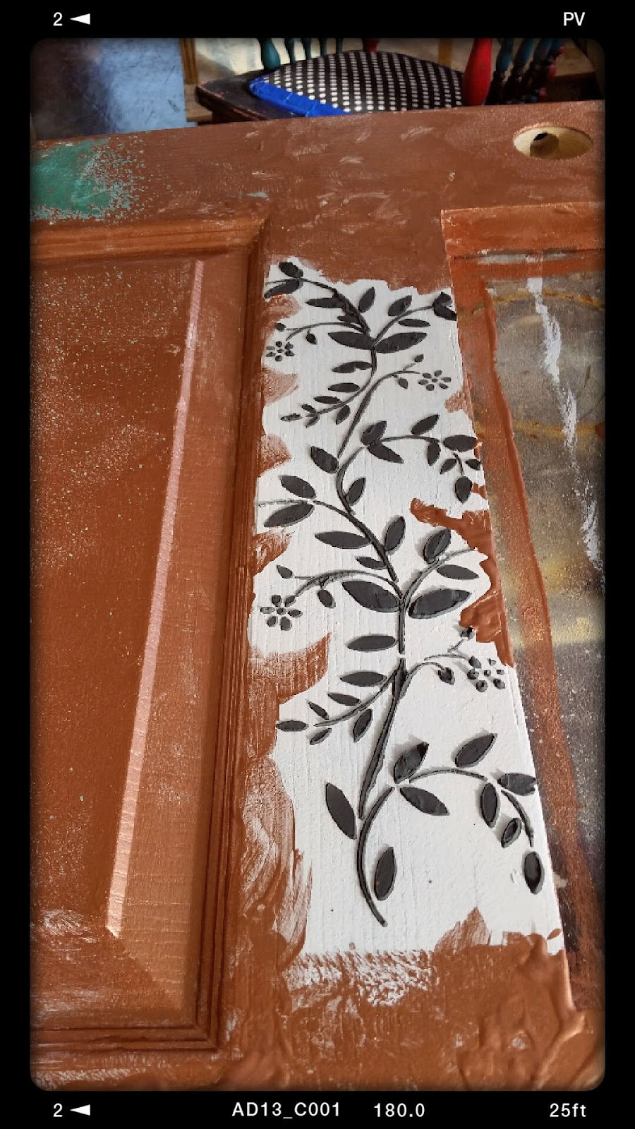 Antiqued Painted Wood Antiqued Painted Wood