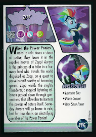 My Little Pony Zapp Series 3 Trading Card