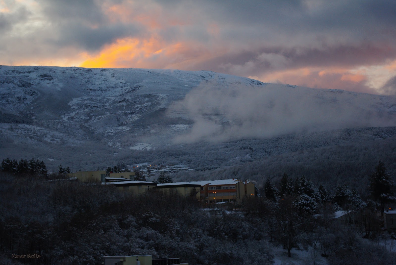 Postales Fina Capa De Nieve