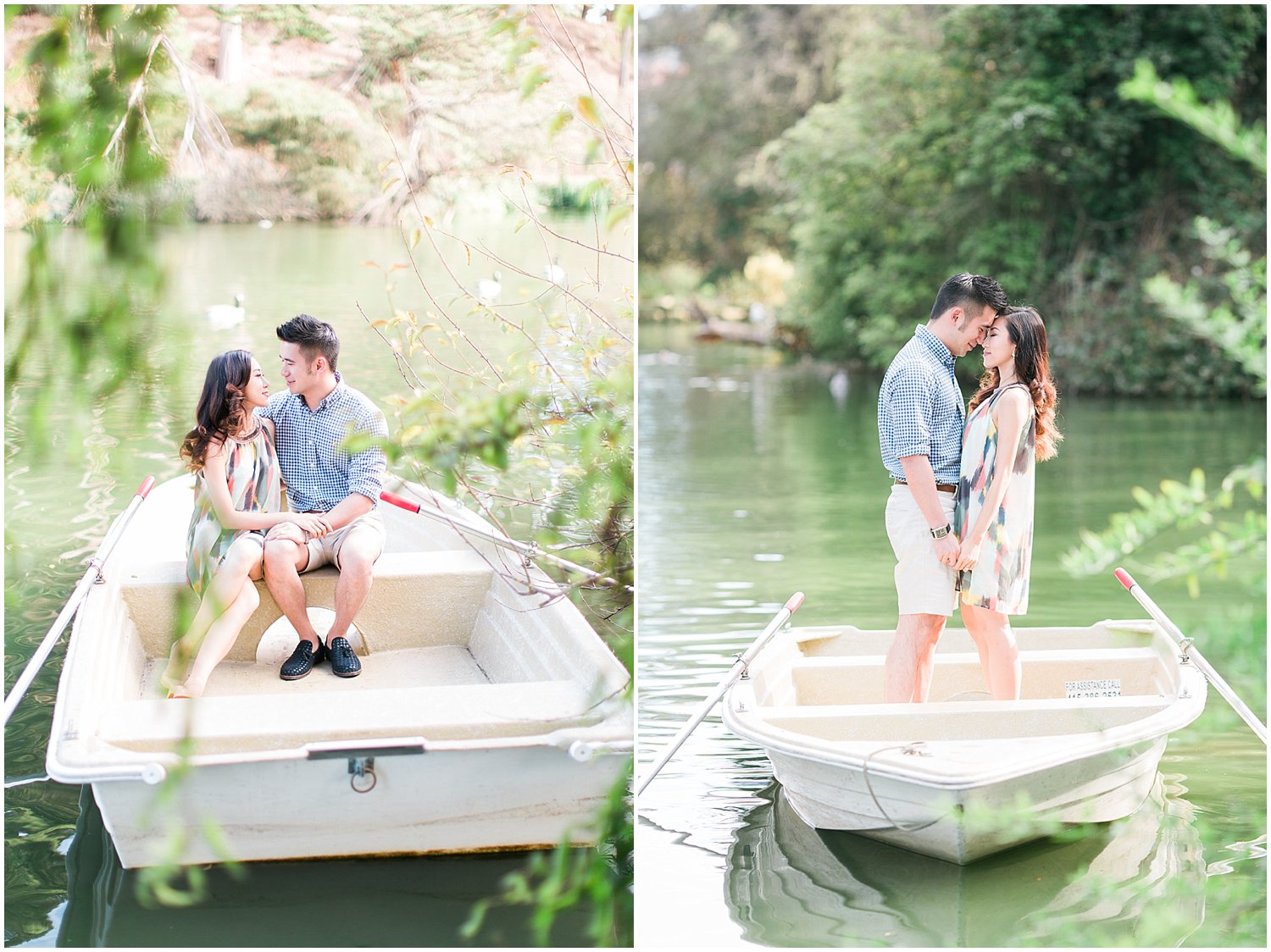 Napa Sonoma San Francisco Romantic Wedding Photography Stow Lake