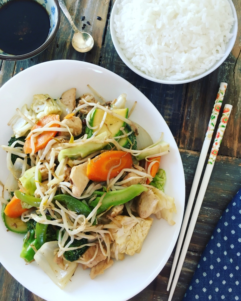 Chop Suey de pollo Delirios de Cocina