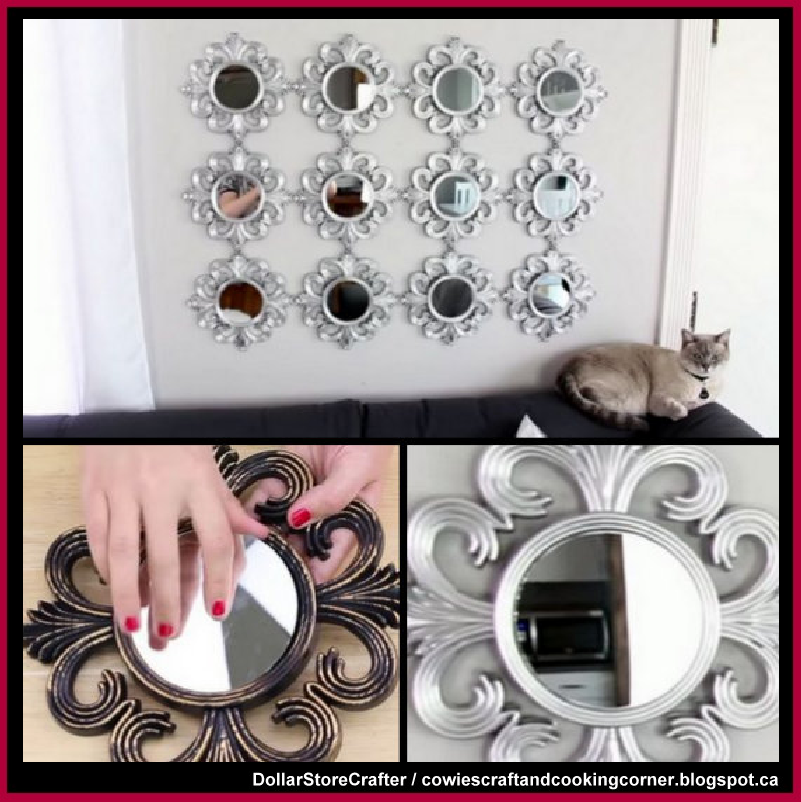 Dollar Store Crafter Use Dollar Tree Plastic Retro Frames Mirrors To