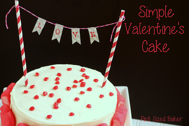 This simple yet stunning pretty Valentine's Cake is perfect for any day of the year that you want to tell someone "I love you"!