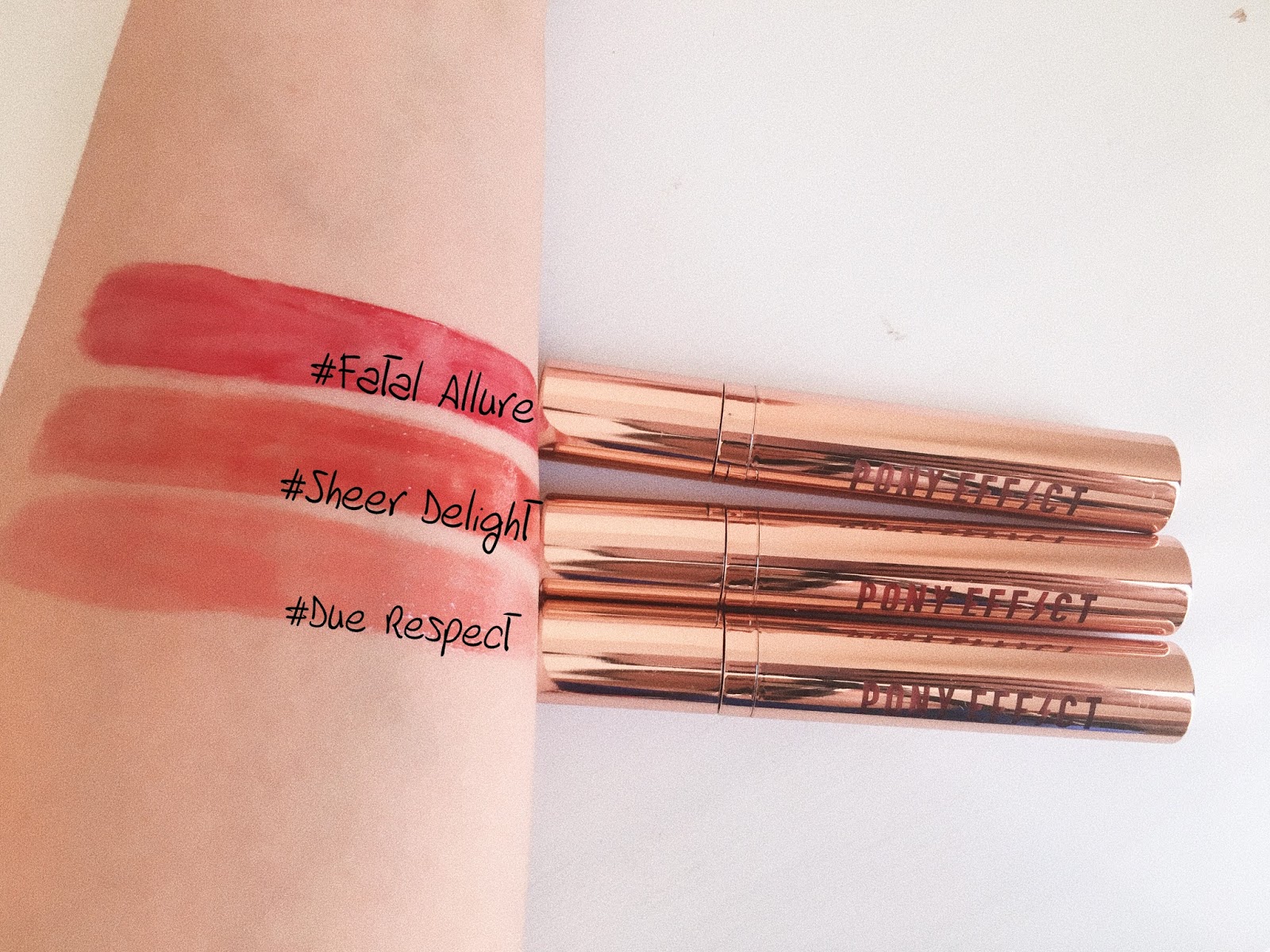 pony effect favorite fluid lip tint sheer delight