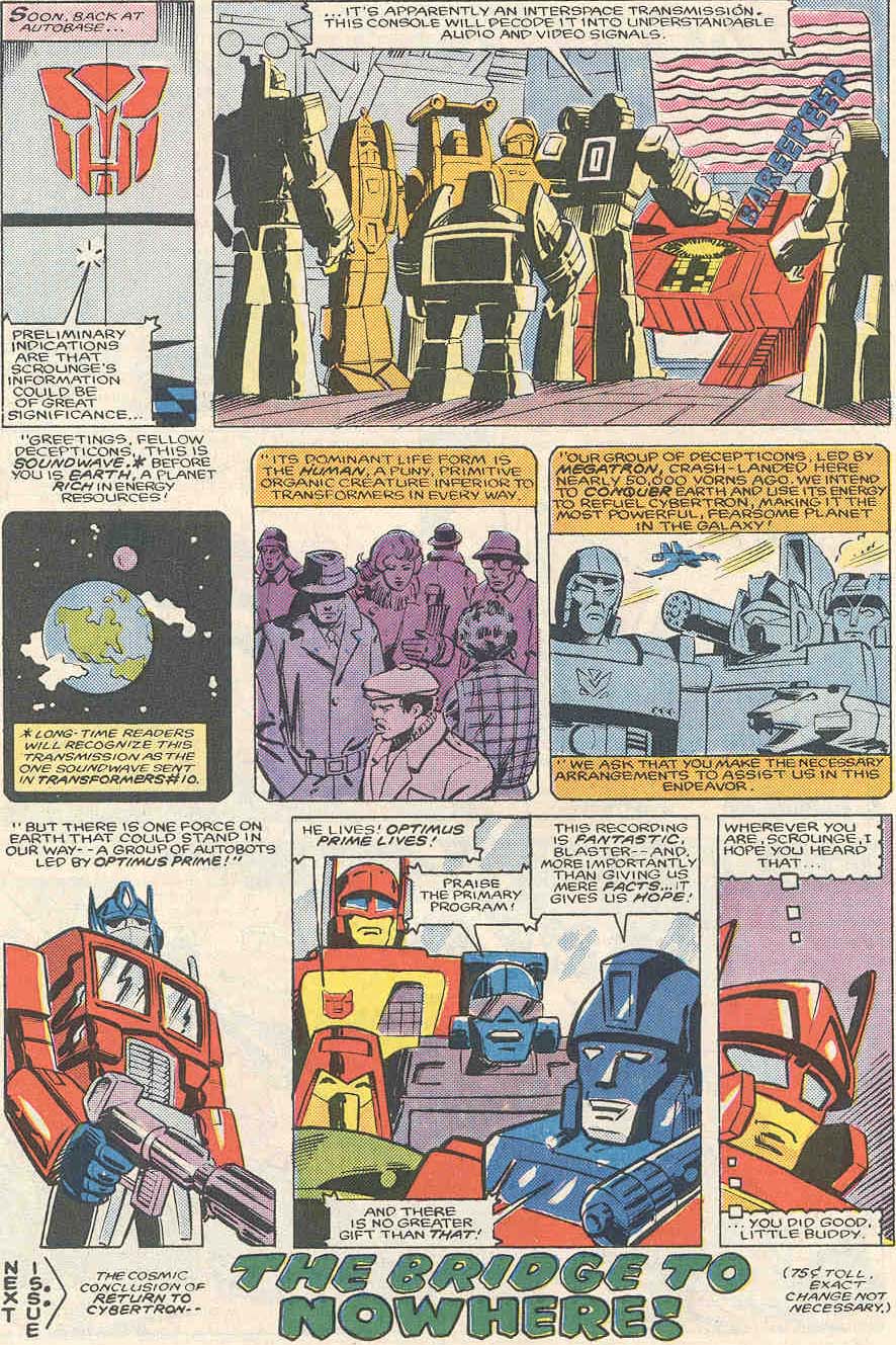 Read online The Transformers (1984) comic -  Issue #17 - 23