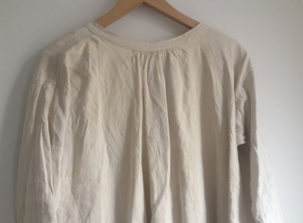 laws of general economy: Vintage French Linen Smock Dress