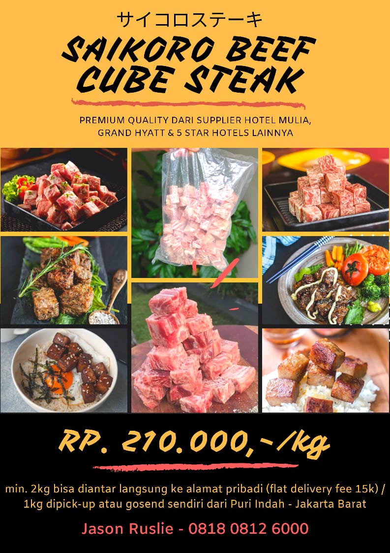 Saikoro Beef Cube Steak. - Komunitas UMKM - GKI Taman Aries