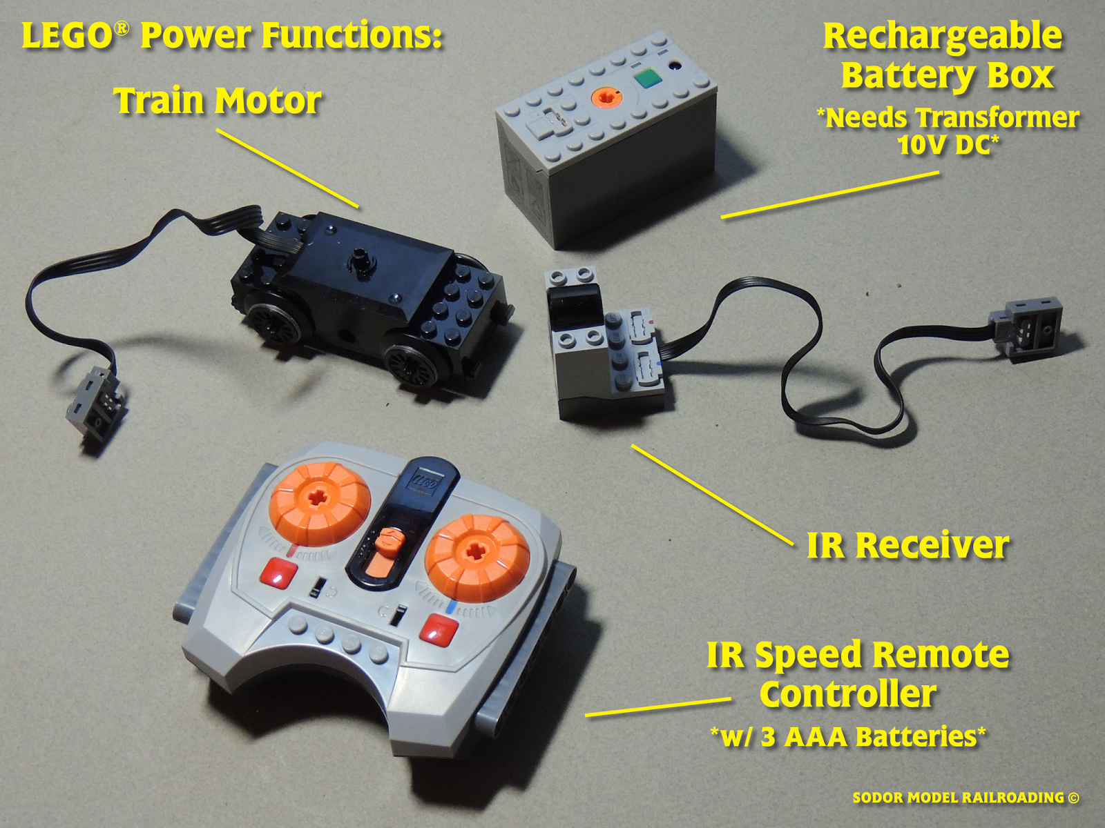 Lego® IR Power Functions Railway TRAIN Lok IR Power Functions Motor ST ENGINE