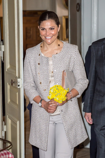 Crown Princess Victoria of Sweden opened a new exhibition on Queen Hedvig Eleonora at Gripsholm Castle