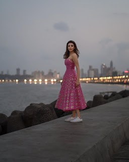 Gorgeous Indian Actress Kajal Aggarwal Pictureshoot In Pink Gown (5)