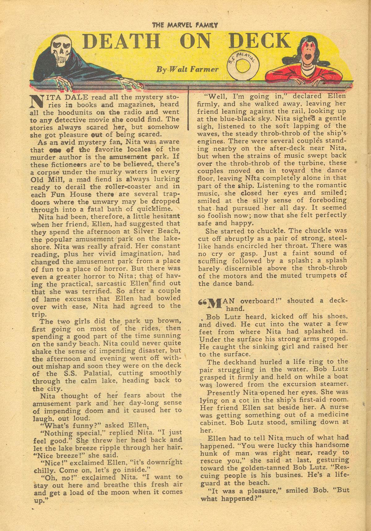 Read online The Marvel Family comic -  Issue #33 - 38
