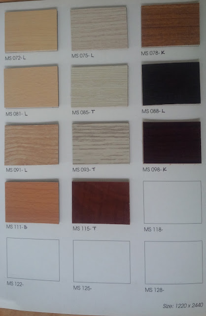 bảng màu melamine mới cập nhật