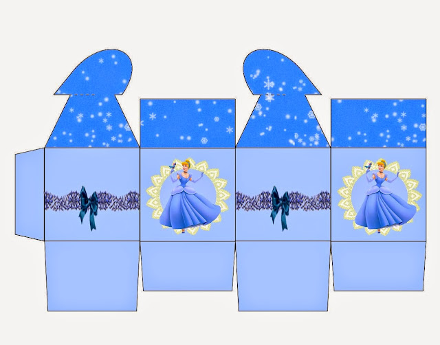 Cinderella: Free Printable Box with Heart Closure.