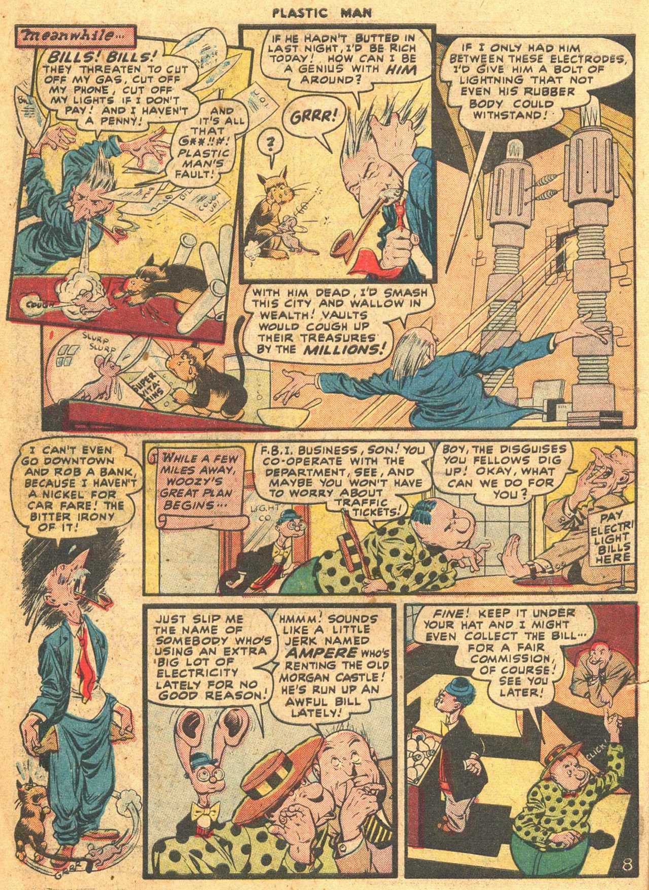 Read online Plastic Man (1943) comic -  Issue #7 - 10