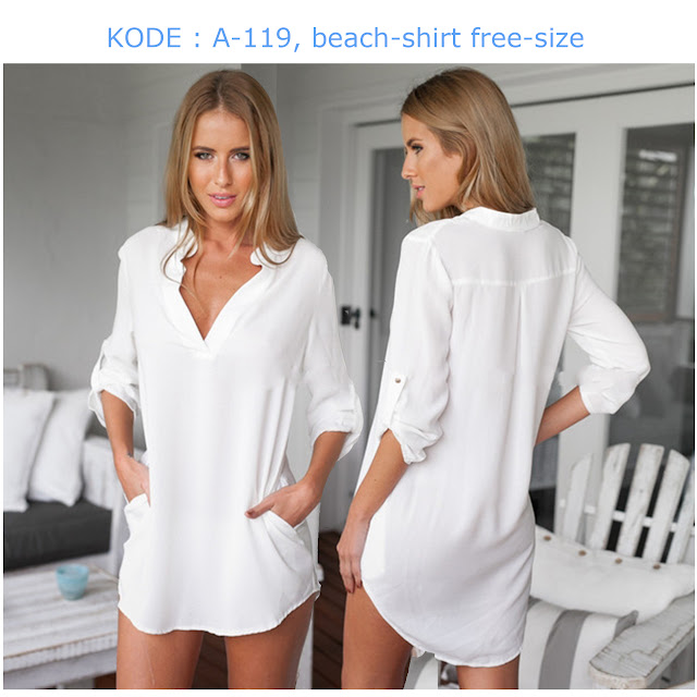 beachwear shirt white