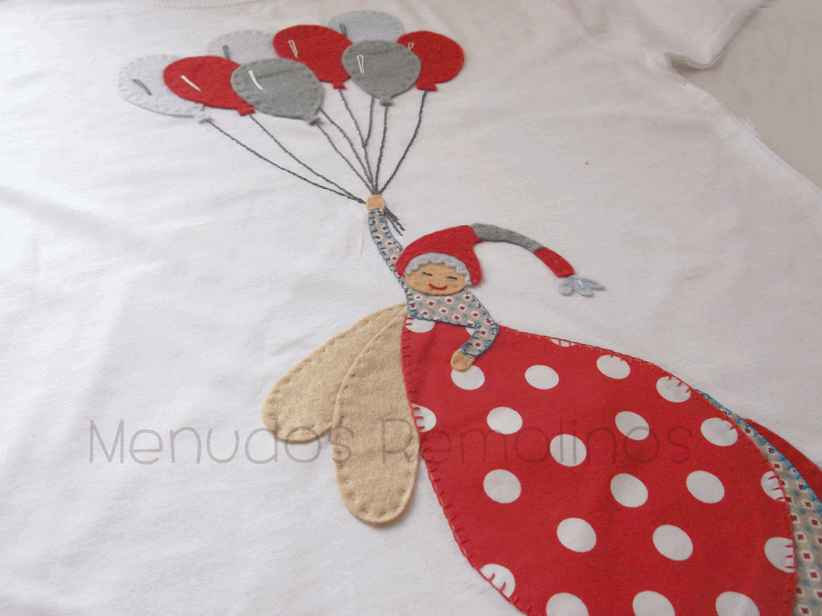 Camiseta duende 8 globos