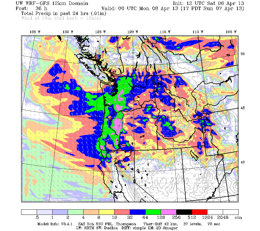 Cliff Mass Weather Blog Severe Thunderstorm and Funnel Cloud in Walla Walla