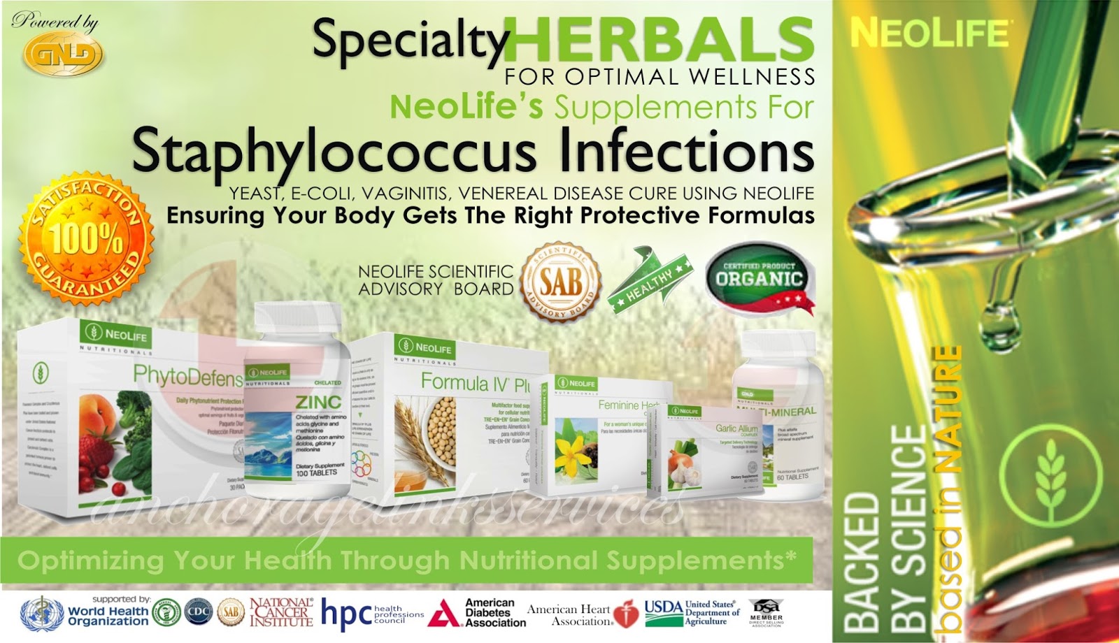 NEOLIFE Supplements For Treating STAPHYLOCOCCUS INFECTIONS GNLD