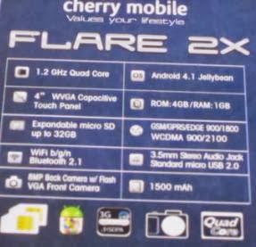 Cherry Mobile Flare 2X 