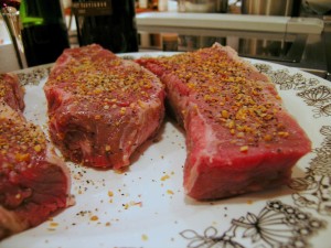 Striploin Steaks Should be at Least One Inch Thick.