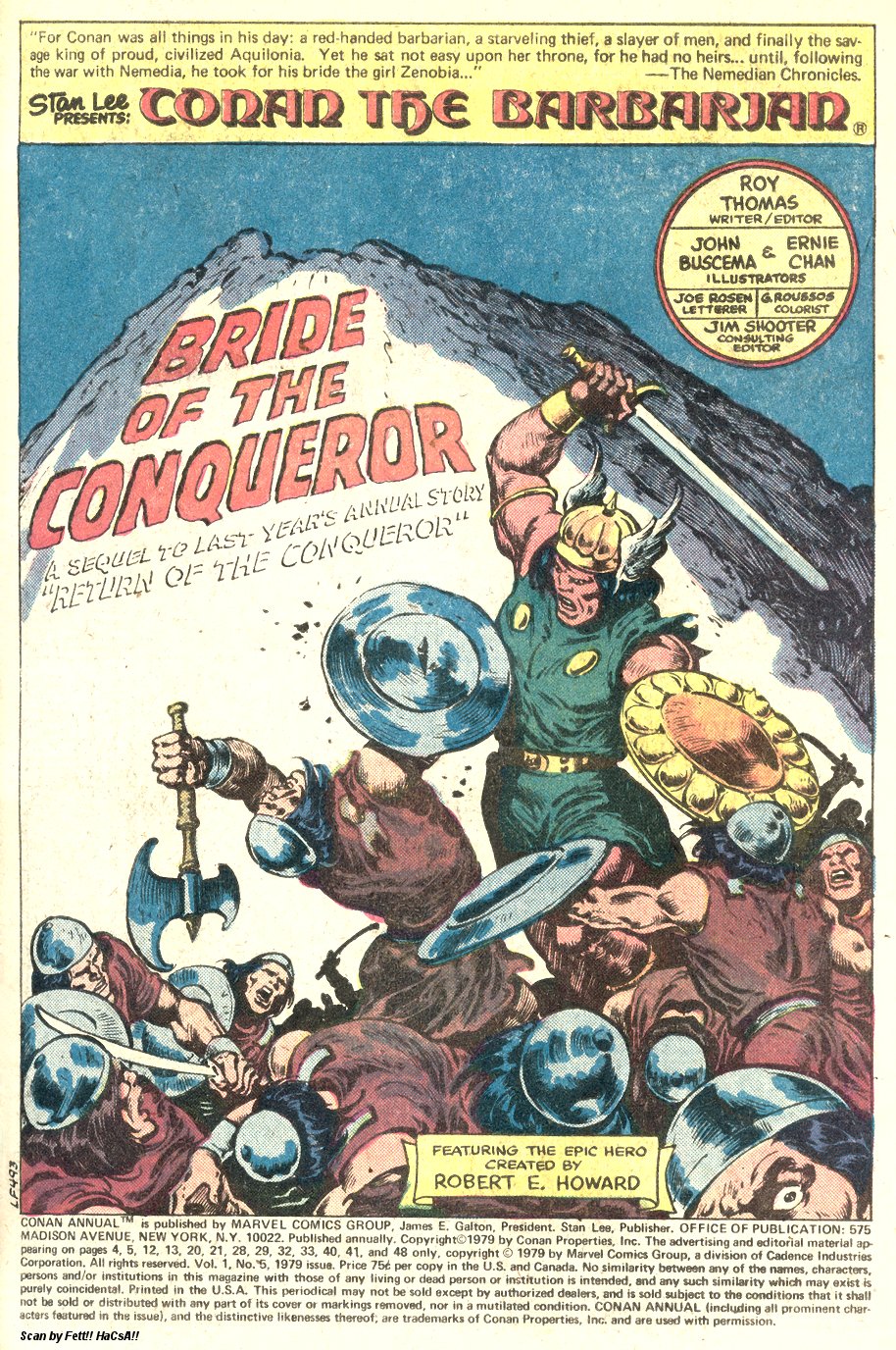Read online Conan the Barbarian (1970) comic -  Issue # Annual 5 - 2